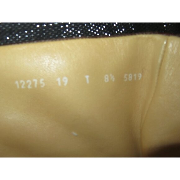 MORESCHI ITALY Genuine Italian Leather Boots in black size 8.5 Full zip Vintage main image 5